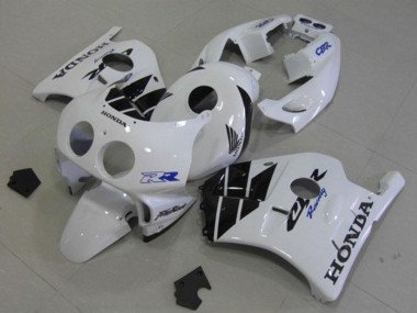 Carenados Moto Honda CBR250RR MC22 1990-1998 - Blanco Negro Brillante Fabricantes