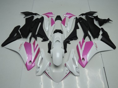 Carenados Moto Honda CBR250RR 2011-2015 - Blanco Rosa Negro Mate Fabricantes