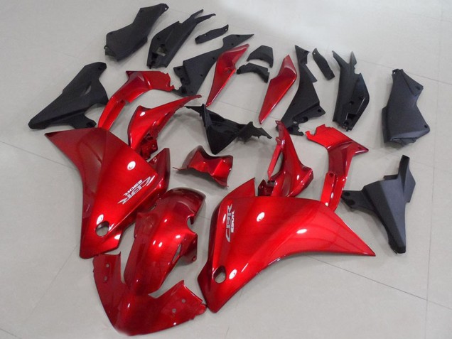 Carenados Moto Honda CBR250RR 2011-2015 - Rojo Negro Mate Fabricantes