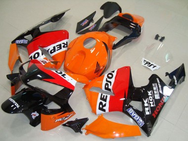 Carenado Moto Honda CBR600RR 2003-2004 - Naranja Blanco Rojo Negro Brillante Repsol Fabricantes