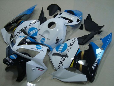 Carenados Moto Honda CBR600RR 2005-2006 - Blanco Azul Negro Brillante Konica Minolta Fabricantes