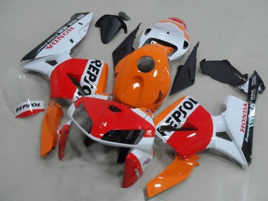 Carenado Moto Honda CBR600RR 2005-2006 - Naranja Blanco Rojo Negro Brillante Repsol Fabricantes