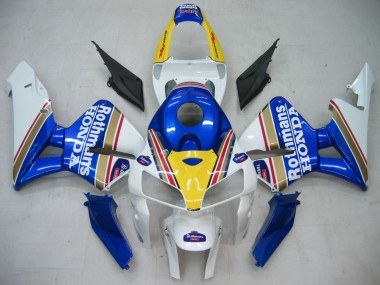 Carenados Moto Honda CBR600RR 2005-2006 - Azul Blanco Amarillo Rothmans Fabricantes