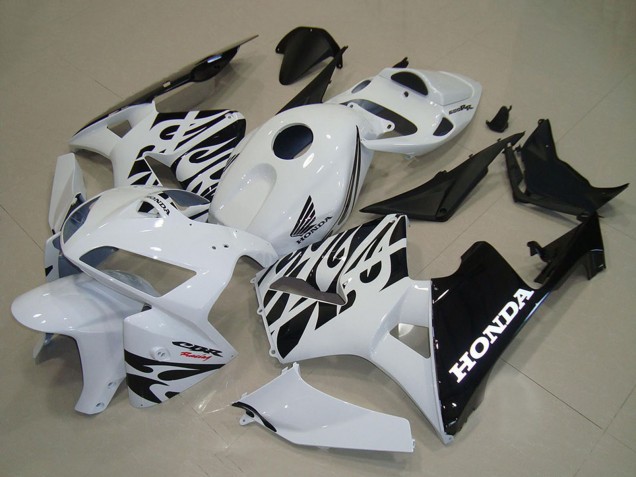 Carenados Moto Honda CBR600RR 2005-2006 - Blanco Negro Llama Fabricantes