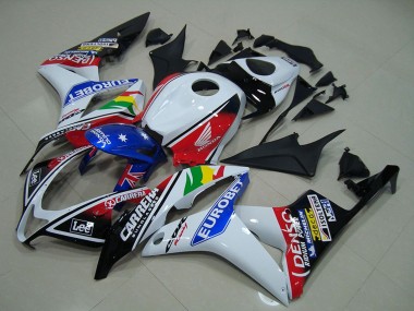 Carenados Moto Honda CBR600RR 2007-2008 - Blanco Rojo Azul Negro Brillante EuroBet Fabricantes
