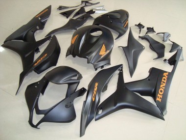 Carenados Moto Honda CBR600RR 2007-2008 - Negro Mate Oro Calcomanías Fabricantes