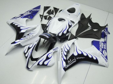 Carenados Moto Honda CBR600RR 2007-2008 - Blanco Azul Negro Brillante Llama Fabricantes