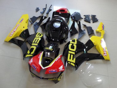 Carenados Moto Honda CBR600RR 2013-2023 - Amarillo Rojo Negro Brillante Geico Fabricantes