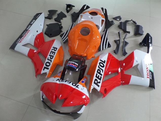 Kits Carenado Moto Honda CBR600RR 2013-2023 - Naranja Blanco Rojo Negro Brillante Repsol Fabricantes