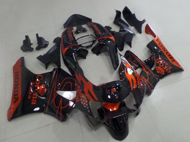 Carenados Moto Honda CBR900RR 919 1998-1999 - Negro Brillante Rojo Corona Fabricantes