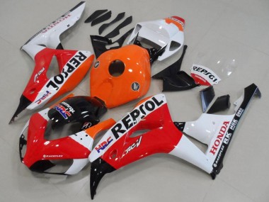 Carenado Moto Honda CBR1000RR 2006-2007 - Naranja Blanco Rojo Negro Brillante Repsol HRC Fabricantes