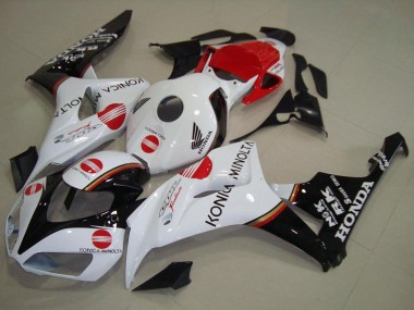 Carenado Moto Honda CBR1000RR 2006-2007 - Blanco Rojo Negro Brillante Konica Minolta Fabricantes