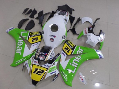 Carenados Moto Honda CBR1000RR 2008-2011 - Blanco Verde Amarillo Negro Brillante Líneaar 12 Fabricantes