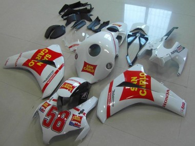 Carenados Moto Honda CBR1000RR 2008-2011 - Blanco Rojo Amarillo San Carlo 58 Fabricantes