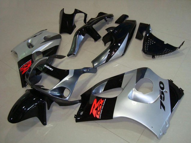 Carenados Moto Suzuki GSXR 750 1996-2000 - Negro Brillante Plata Fabricantes