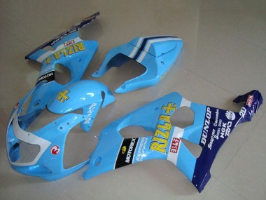 Carenados Moto Suzuki GSXR 1000 2000-2002 - Azul Claro Amarillo Negro Blanco Amarillo Rizla Fabricantes