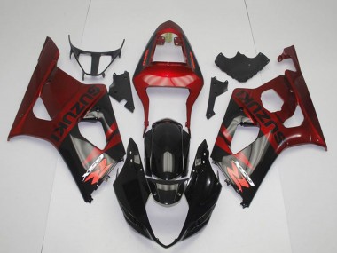 Carenado Moto Suzuki GSXR 1000 2003-2004 - Rojo Negro Brillante Fabricantes