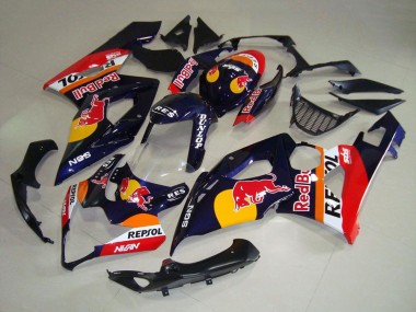 Carenados Moto Suzuki GSXR 1000 2005-2006 - Azul Oscuro Amarillo Rojo Bull Repsol Fabricantes
