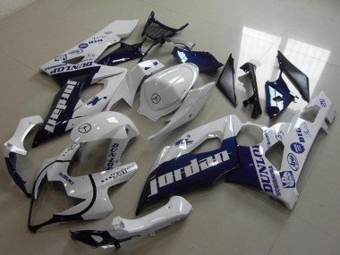 Carenados Moto Suzuki GSXR 1000 2005-2006 - Blanco Azul Oscuro Jordan Fabricantes