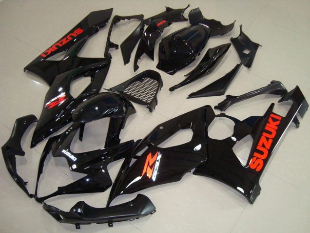 Carenados Moto Suzuki GSXR 1000 2005-2006 - Negro Brillante Rojo Calcomanía Fabricantes