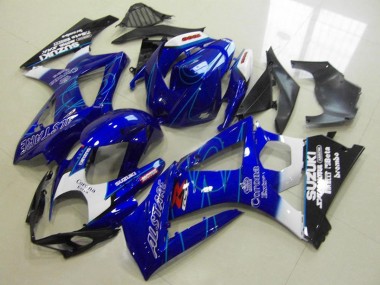 Carenado Moto Suzuki GSXR 1000 2007-2008 - Azul Blanco Negro Corona Fabricantes
