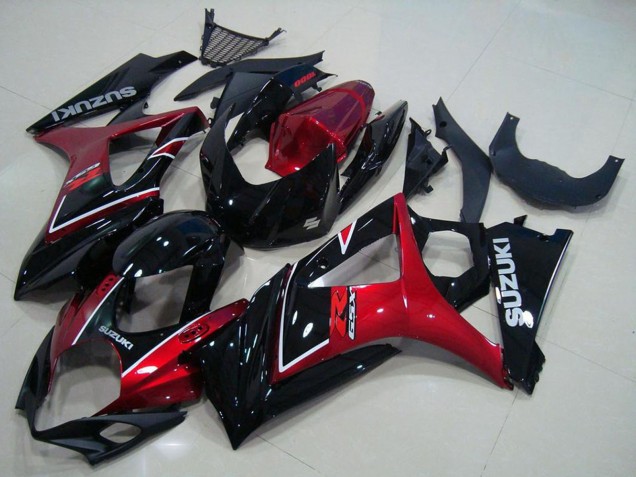 Carenado Moto Suzuki GSXR 1000 2007-2008 - Rojo Negro Brillante Fabricantes