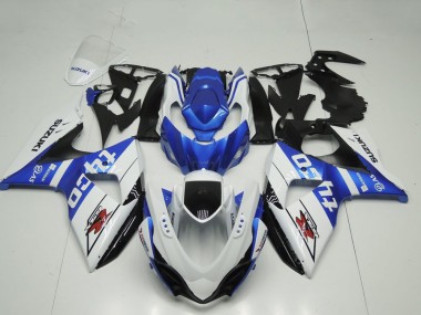 Carenado Moto Suzuki GSXR 1000 2009-2016 - Blanco Azul Negro Tyco Fabricantes