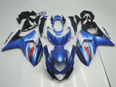 Carenados Moto Suzuki GSXR 1000 2009-2016 - Azul Claro Azul Blanco Negro OEM Estilo Fabricantes
