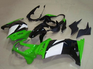Carenados Moto Kawasaki ZX250R 2008-2012 - Verde Blanco Negro Brillante Fabricantes