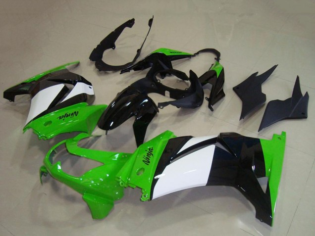 Carenados Moto Kawasaki ZX250R 2008-2012 - Verde Blanco Negro Brillante Fabricantes