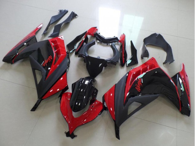 Carenados Moto Kawasaki ZX300R 2013-2018 - Rojo Negro Brillante Negro Mate Fabricantes