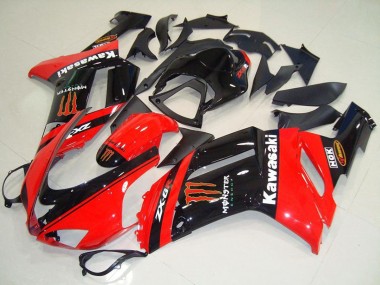 Carenados Moto Kawasaki ZX6R 2007-2008 - Monstruo In Rojo Fabricantes