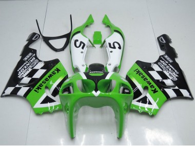 Carenados Moto Kawasaki ZX7R 1996-2003 - Verde Blanco Negro 5 Fabricantes