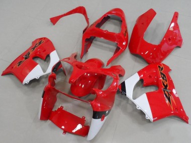 Carenados Moto Kawasaki ZX9R 2000-2001 - Rojo Blanco Fabricantes