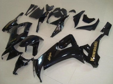 Carenados Moto Kawasaki ZX10R 2008-2010 - Negro Brillante Oro Calcomanía Fabricantes
