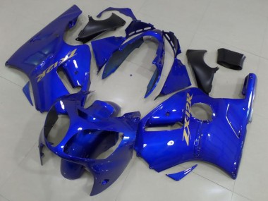 Carenados Moto Kawasaki ZX12R 2000-2001 - Azul Oro Calcomanías Fabricantes