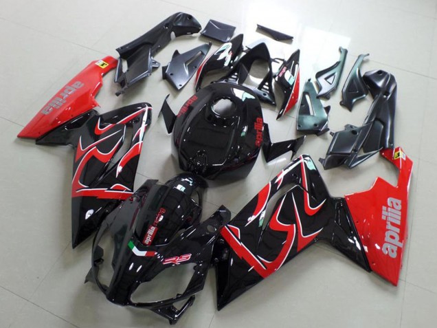 Carenado Moto Aprilia RS125 2006-2011 - Negro Brillante Rojo Fabricantes