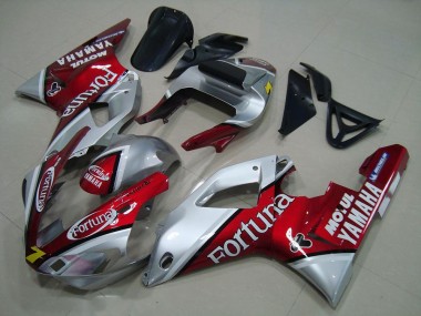 Carenados Moto Yamaha YZF R1 2000-2001 - Plata Rojo Fortuna Motul 7 Fabricantes