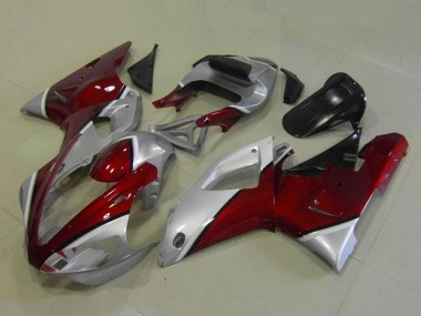 Carenados Moto Yamaha YZF R1 2000-2001 - Plata Rojo Granate Fabricantes