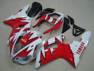 Carenados Moto Yamaha YZF R1 2000-2001 - Blanco Rojo Fabricantes
