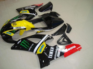 Carenados Moto Yamaha YZF R1 2000-2001 - Negro Brillante Amarillo Blanco Rojo Monstruo Motul Fabricantes