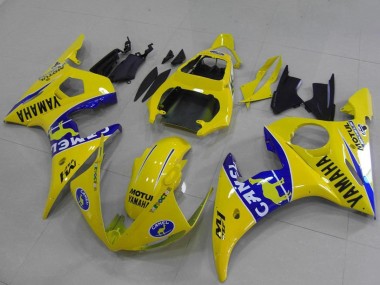 Carenados Moto Yamaha YZF R6 2003-2004 - Amarillo Azul Camello Fabricantes