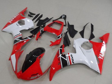 Kits Carenado Moto Yamaha YZF R6 2003-2004 - Blanco Rojo Negro Brillante Fabricantes