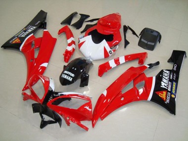 Carenados Moto Yamaha YZF R6 2006-2007 - Rojo Blanco Negro Brillante Motul Fabricantes