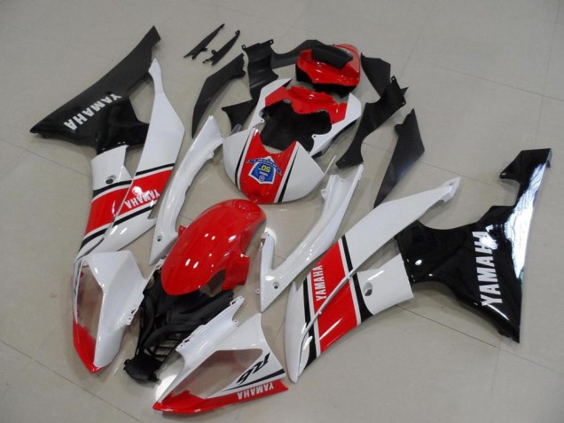 Carenado Moto Yamaha YZF R6 2008-2016 - Blanco Rojo Negro Brillante Fabricantes