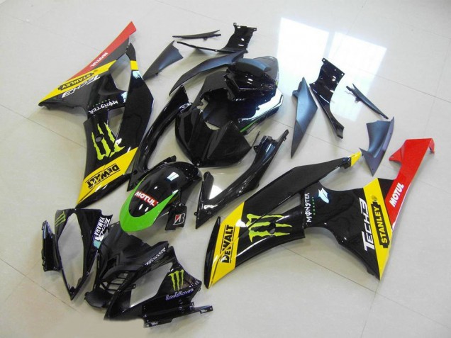 Carenado Moto Yamaha YZF R6 2008-2016 - Amarillo Rojo Negro Brillante Verde Monstruo Motul Fabricantes