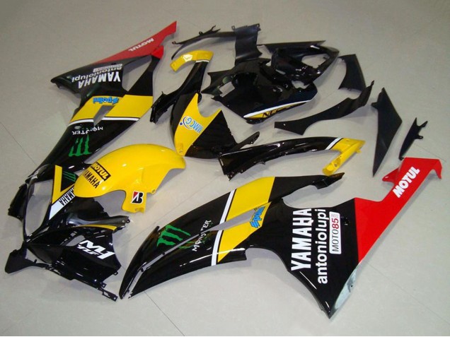 Carenados Moto Yamaha YZF R6 2008-2016 - Amarillo Rojo Negro Brillante Verde Monstruo Motul Fabricantes