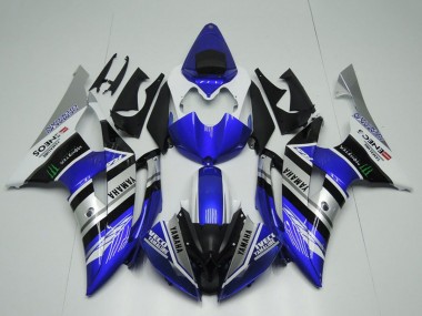 Carenados Moto Yamaha YZF R6 2008-2016 - Blanco Azul Plata Negro Monstruo ENEOS Yamalube Semakin Didepan Fabricantes