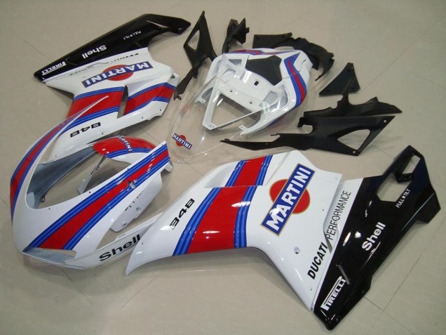 Carenados Moto Ducati 848 2007-2014 - Blanco Rojo Verde Negro Brillante Martini Fabricantes
