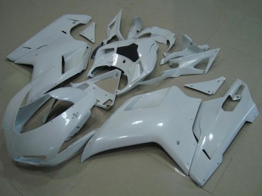 Carenados Moto Ducati 848 1098 1198 2007-2014 - Blanco Brillante Fabricantes